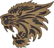 [LEGEEON] Fierce Tiger Lasercut Tactical Mil-Spec Patch [Coyote Tan]