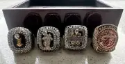 Miami Heat 4x NBA Championship Ring set.. lebron james dwayne wade