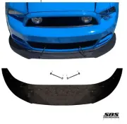 FRONT SPLITTER + 2 SUPPORT RODS for 2013-2014 MUSTANGS GT, V6