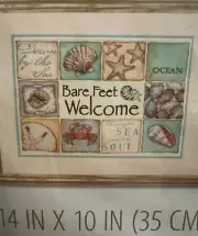 Dimensions Stamped Cross Stitch Kit Welcome Sign Coastal Nautical Beach Decor