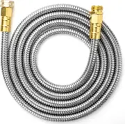 10 Feet Stainless Steel No Kink Metal Garden Hose