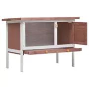 Andala Pets Outdoor Rabbit Hutch 1 Layer Brown
