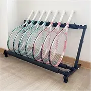 Tennis Racket Storage Rack,Tennis Racquet Storage Rack.Adjustable Height Badminton Racket Display Rack.Tennis Racket Holder.for Gym School Club Gymnasium Training Ground Tennis Court