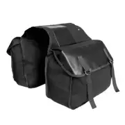 Black Outdoor Travel Storage Bag Mountain Bike Bicycle Canvas Backpack (black)