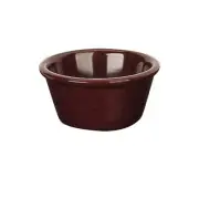 Yanco China NC-536C Nu-Classic Chocolate Melamine 2 oz. Smooth Ramekin - 6 Doz