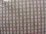 Vintage New Twin Marimekko Flat Fitted Bed Sheet Pillowcase Dan River Plaid Pink