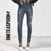 NWT- One Teaspoon "Scallywags" High Waist Blue Marine Wash - Size 24"