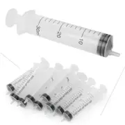 30ML New Plastic Hydroponics Nutrient Scale Measuring Syringe Lab Reusable 10PC