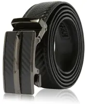 Genuine Leather Mens Ratchet Belt Belts For Men Adjustable Automatic Buckle