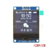 1PC 1.5 inch 4PIN OLED module Display Screen SH1107 128*128 IIC I2C for 51 STM32
