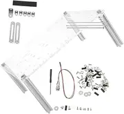 TEHAUX 1 Set Open Frame Computer Case Base Stand for Matx Motherboards Compact Design View of Components for Gamers and Professionals PC Accessory