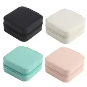 Protable Travel PU Leather Jewelry Box Display for Earrings Ring for C