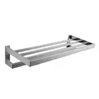 600Mm Towel Rack With Shelf Holder Stainless Steel Bathroom Towel Bar
