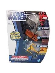 Star Wars Titanium 3 Pk. Sith Infiltrator, Trade Fed MTT, Naboo Starfighter NIB