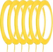 uxcell Whiteboard Tape 2mm Self Adhesive Graphic Chart Line Tape 66 Meters Grid Marking Stickers for Pinstripe Dry Erase Board Scrapbooking DIY Art Crafts, Dark Yellow, Pack of 6