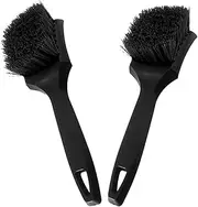 BELLIFFY 2pcs Car Detailing Brush Detailing Brush for Vehicles Brush for Scrubbing Brush for Cleaning Wheels Rim Cleaner Brush for Car Wheel Cleaning Brush Car Wheel Brush Car Brush