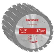 10 Pack Circular Saw Blade 7-1/4" 24T with 5/8" Arbor, Carbide Tipped Teeth, ...