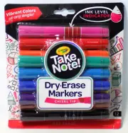 Low Odor Dry Erase Markers for Kids & Adults, Chisel Tip Back To School Supplies