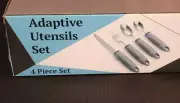 NIB Adaptive Arthritis Flatware Utensils Disabled Large Grip Knife Fork Spoon