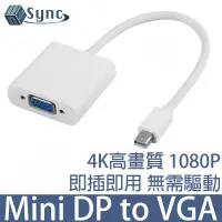 在飛比找博客來優惠-UniSync Mini DisplayPort轉VGA高畫