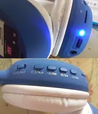 在飛比找Yahoo!奇摩拍賣優惠-藍芽機皇重低音mp3藍芽FM插卡頭戴式高級耳機可換電池