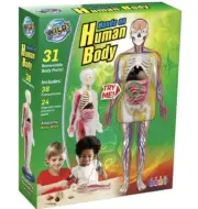 Wild Science -Hands On Human Body Science Kit-38 Piece With Anatomy Book-Stem