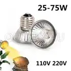 Reptile Lamp 25W/50W/75W UVA Pet Heat Lamp Light Bulb for Turtle Lizard 26H
