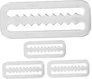 [HONMEET] Stainless Steel Diving Belt Retainer Serrated Edge Weight Belt Keeper for Snorkeling