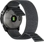 22 mm Loop Nylon Strap for Garmin EPIX Pro 47 mm/Fenix 6 / Fenix 5 / Fenix 7, Ultralight Quick Drying Loop Washable Watch Strap for Forerunner 955, Instinct 2