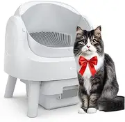 PetPivot Self-Cleaning Cat Litter Box with Open Design, Automatic & Manual Modes, Instant Cleaning & Easy Scooping, Ideal for Large Cats, Suitable for Multi-Cat Households