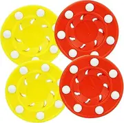 HANABASS Roller Hockey Game Puck Set 4pcs Ice Hockey Puck for Players Teams Clubs Balls