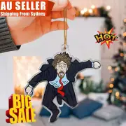 Hans Gruber Falling off Nakatomi Plaza Die Hard Christmas Tree Decor Pendant NEW