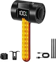 Rear Cycle Light | Cycling Back Light - Built-in RGB Colorful Water Dynamic Effect, High-Brightnes Cycling Accessory Backlight for Outdoor Activities