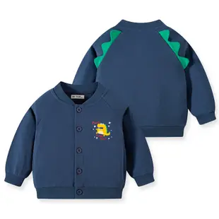 童裝秋冬季新款兒童單排外套寶寶上衣男童開衫恐龍衛衣潮外套