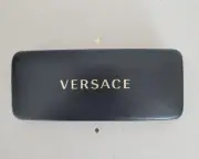 Versace Authentic Eye/Sun Glasses Designer Black Hard Leather Clamshell Case