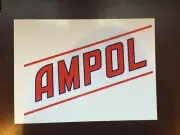 Ampol Sash vinyl sticker for petrol bowser Gilbarco CM or Wayne Bullseye