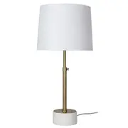 Urielle Adjustable Antique Brass Table Lamp