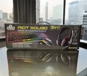 GAME PUNK RIOT SQUAD 3 in 1 LED GAMING MOUSE, KEYBOARD & HEADSET BUNDLE