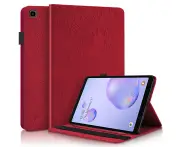 RXZT Samsung Galaxy Tab A 8.4-inch (2020 Relaese, SM-T307) Leather Case - Red