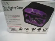 NEW 59S UV-C LED Sanitizing Case for Everyday Items 9.5"x7.5"x6" Portable Clear