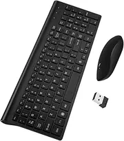 Wireless Keyboard and Mouse 2.4g Keyboard Mouse Set Simple Wireless Keyboard Quiet Keyboard and Mouse for Computer Accessory