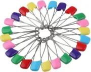 15Pc 55Mm Large Baby Nappy Safety Pins Dress Clothing Nappy Hold Clip Tool