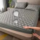 Waterproof Cotton Mattress Protector – Throw Fitted Sheet Bed Cover Replacement