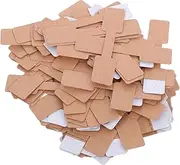 ERINGOGO 300pcs Brown Paper Adhesive Jewelry Tags Writable Blank Sticker Labels for Distinctive Jewelry Display and Craft Projects for Retail and Identification