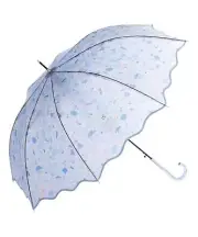 [2024] Wpc. [Vinyl Umbrella] Pale Stone Umbrella Blue Long Umbrella Rib 61cm Lar
