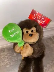 RUSS FEEL BETTER MONKEY PLUSH STUFFED ANIMAL DOLL GIFT SOFTIES BALLOON CUTE