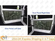 For Suzuki Samurai Door Panel with Organizer -Olive Green CANVAS + Fittings