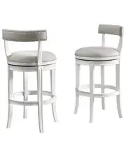 Alaterre Hanover Set of 2 Swivel Bar Height Bar Stools