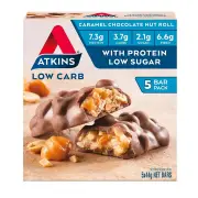Atkins Caramel Chocolate Nut Roll 44g X 5