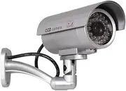 Maclean IR9000 Security Camera Dummy Alarm System Camera Waterproof LED Video Silver